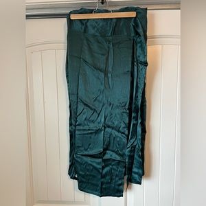 Satin wrap skirt